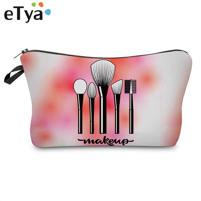 eTya Women Christmas Cosmetic Bag Travel Organizer Beauty Makeup Bag Fashion Women Brand Make Up Wash Pouch Toiletry Bags Case