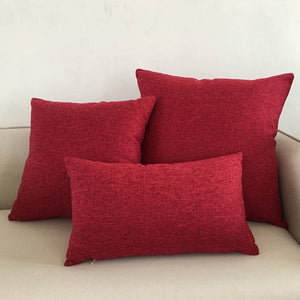 Solid sofa cushion cover 30x50/40x40/45x45/40x60/50x50/55x55/60x60cm decorative throw pillow case cover for car seat chair decor