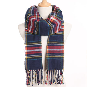 [VIANOSI] 2020 Plaid Winter Scarf Women Warm Foulard Solid Scarves Fashion Casual Scarfs Cashmere Bufandas Hombre