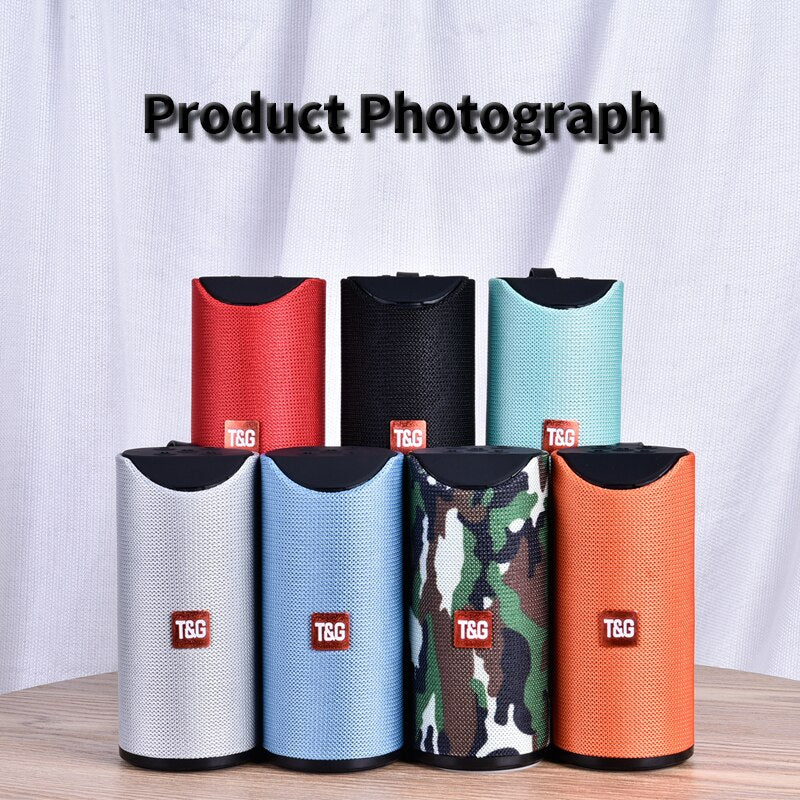 TG Bluetooth Speaker Portable Outdoor Loudspeaker Wireless Mini Column 3D 10W Stereo Music Surround Support FM TFCard Bass Box