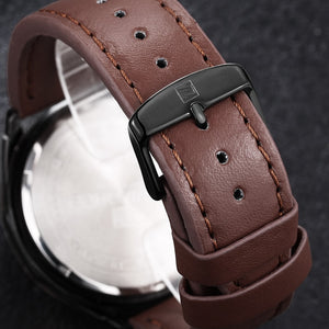 NAVIFORCE Mens Watches Top Luxury Brand Fashion Sport Watches Men Waterproof Quartz Clock Male Army Military Leather Wrist Watch