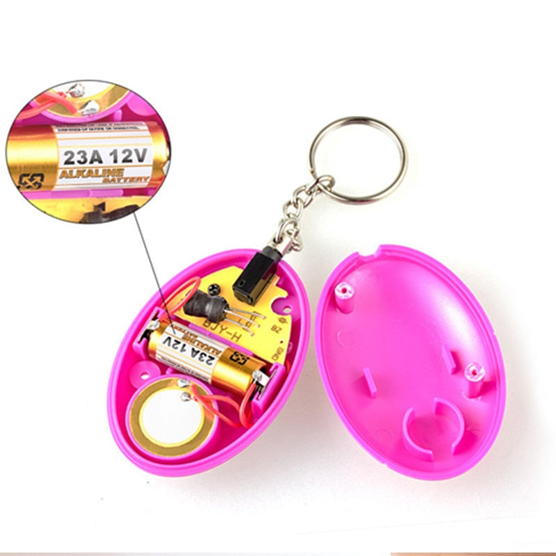 KERUI Self Defense Alarm 120dB Egg Shape Girl Women Security Protect Alert Personal Safety Scream Loud Keychain Emergency Alarm