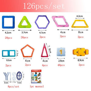 30-180pcs/Set Mini Magnet Building Construction Designer DIY Educational Blocks Games Blocks Magnetic Toys For kids
