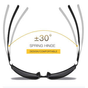 Aoron-lunettes de soleil polarisées pour hommes/femmes | Lunettes de soleil classiques et miroir pour la conduite à l'extérieur, monture métallique, lunettes UV400