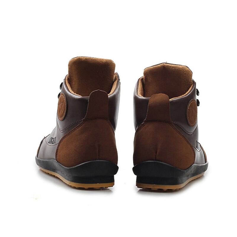 YWEEN Hot Sale Men Boots Spring Autumn Waterproof Leather Shoes Men's Ankle Boots Lace Up Man Shoes Plus Size 38-46