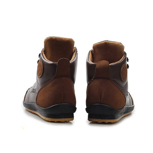 YWEEN Hot Sale Men Boots Spring Autumn Waterproof Leather Shoes Men's Ankle Boots Lace Up Man Shoes Plus Size 38-46