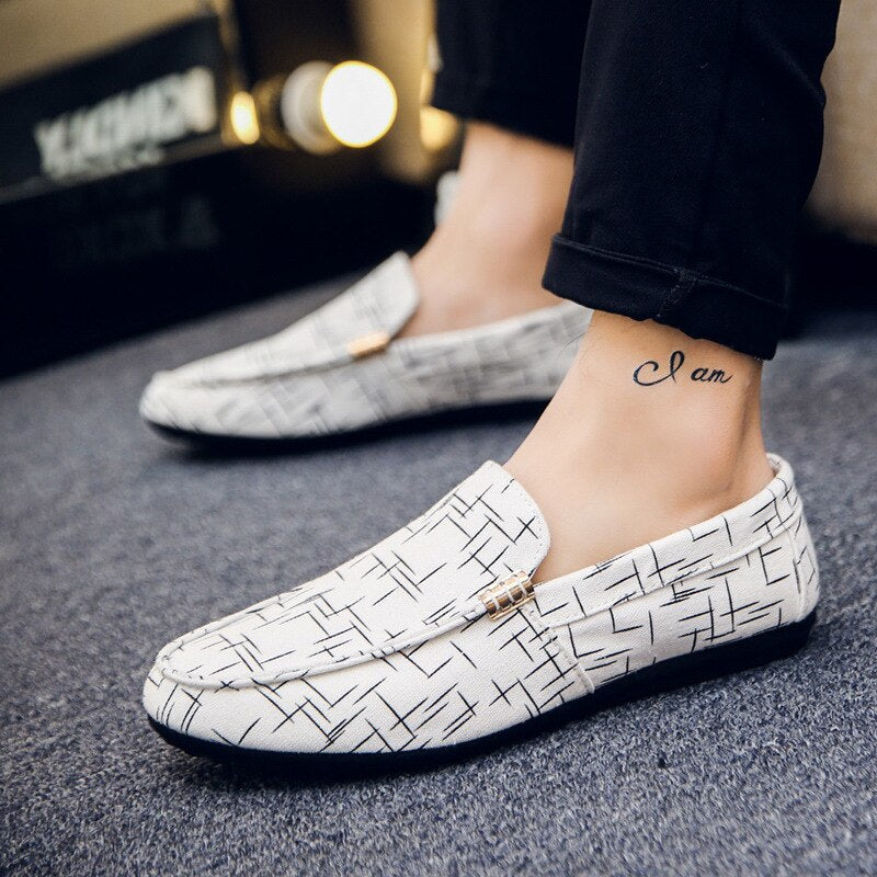 ZYYZYM Men Loafers 2020 Spring Summer Men Shoes Casual Shoes Light Canvas Youth Shoes Men Breathable Fashion Flat Footwear