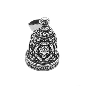Live To Ride Eagle Biker Bell Pendant Stainless Steel Wings Skull Rose Lady Rider Masonic USA Flag Indians Pendant Gift P0496