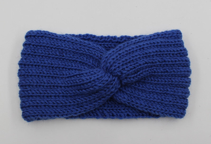 New Knitted Knot Cross Headband for Women Autumn Winter Girls Hair Accessories Headwear Elastic Hair Band Hair Accessories