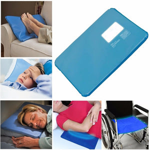 Oreiller froid glacé 1 pièce | Gel, Gel rafraîchissant, tapis d'aide Non-toxique, soulagement des muscles, tapis de couchage, oreillers de voyage, bleu eau pour le cou