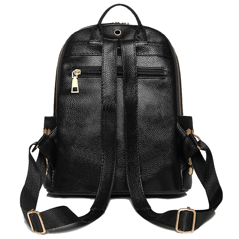 Luxury Designer Women Travel Backpack High Quality Soft PU Leather Women Backpack Fashion Girls School Backpack Women Backpack