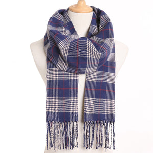 [VIANOSI] 2020 Plaid Winter Scarf Women Warm Foulard Solid Scarves Fashion Casual Scarfs Cashmere Bufandas Hombre