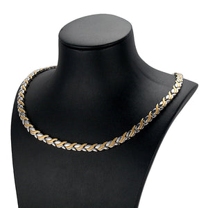 Rainso Magnetic Jewelry Set Hologram Power Necklaces Bracelets Chain & Link Classic Wedding Health Jewellry for Lady / Unisex