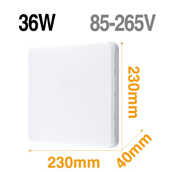 LED panneau lampe LED plafonnier 48W 36W 24W 18W 13W 9W 6W vers le bas de la lumière monté en Surface ca 85-265V lampe moderne pour l'éclairage à la maison