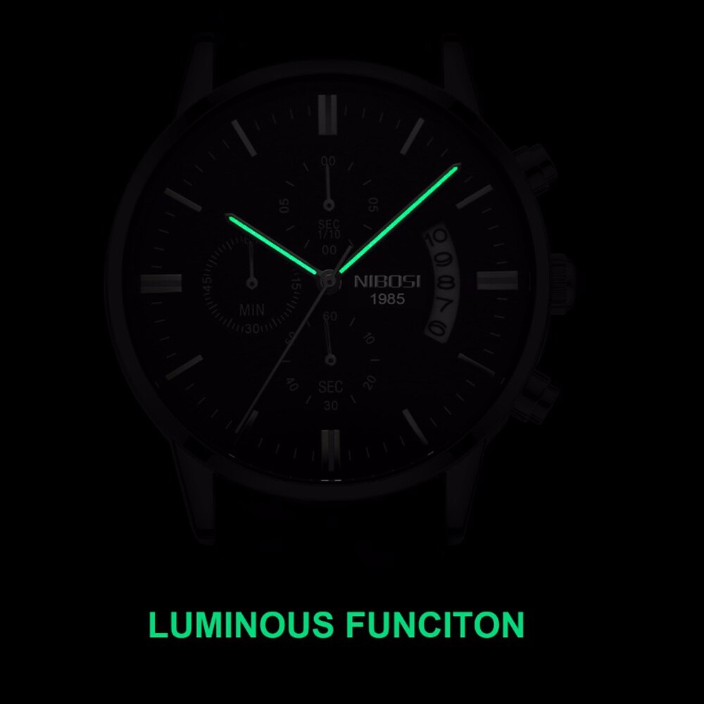 NIBOSI 2020 Mens Watches Top Brand Luxury Men Blue Watch Military Sport Wristwatch Quartz Watch erkek saat Relogio Masculino