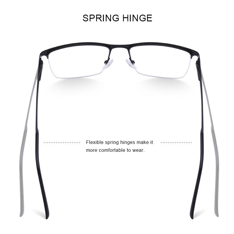 MERRYS DESIGN Men Titanium Glasses Frame Ultralight Square Eye Myopia Prescription Eyeglasses Male Half Optical Frame S2014