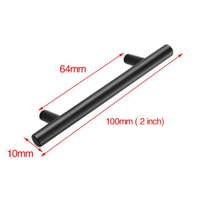 NAIERDI Brushed Black Gold Straight Cupboard Handles Knobs Stainless Steel Brushed Black Gold Kitchen Door Handles Cabinet Pull