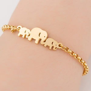 SMJEL Hot Stainless Steel Bracelet for Women Lovely Animal Butterfly Elephant Strand Bracelets Bangles Jewelry Accessories