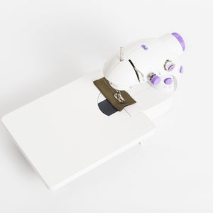 INNE Sewing Machine Mini Portable Household Night Light Foot Pedal Straight Line Hand Table Two Thread Kit Electric