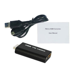 THGS HDV-G300 PS2 to HDMI 480i/480p/576i Audio Video Converter Adapter with 3.5mm Audio Output Supports All PS2 Display Modes