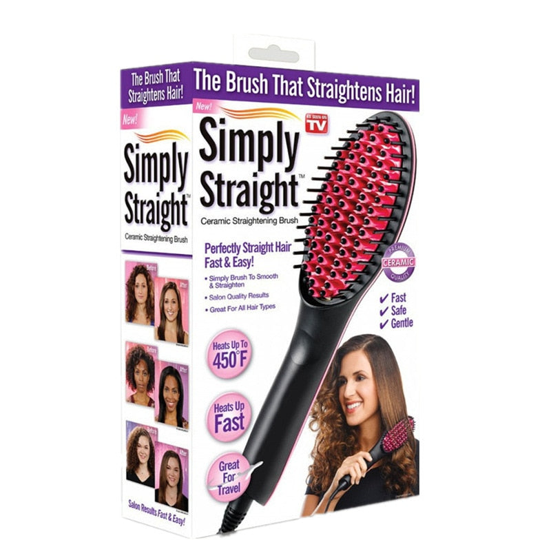Hair Straightener Comb Hair Care Auto Massager Simply Fast Hair Straightening Irons Electric Hair Straightener Brush Styling