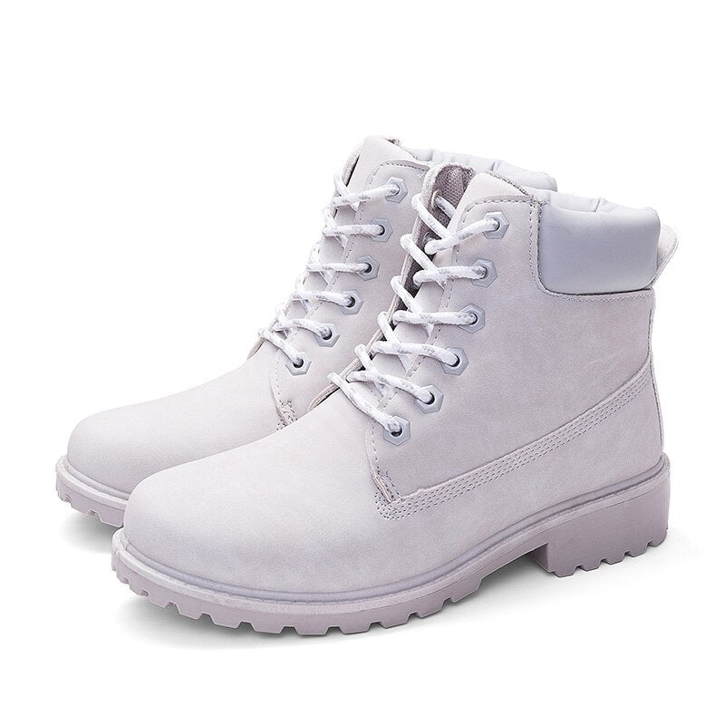 Winter Shoes Women Flat Heel Boots