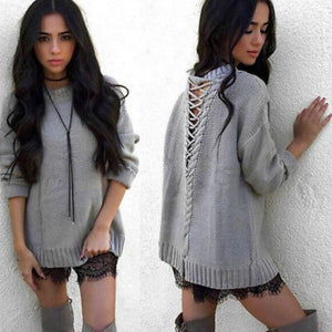 Women Pullover Sweater Slim Long Sleeve O-neck Knitted Blouse Chandail Femme Sexy Tops Ladies Crocheted Knitwear Clothing Women