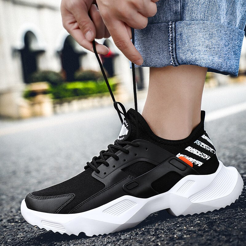 Sneakers Men Running Shoes Man Athletic Shoes Summer Mesh Flats Jogging Trainers Breathable Outdoor Basket Chaussure Homme Sport