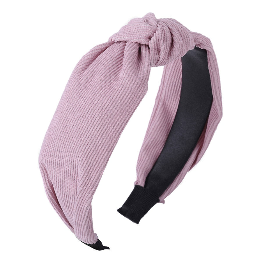 Haimeikang Solid Colors Hair Knotted Hair Band for Women Headbands Hairbands Headwear 2018 New Arrival