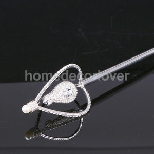 Princess Scepter Wand Fairy Angel Magic Stick Cosplay Party Favor Fancy Dress Up Costume Props Silver