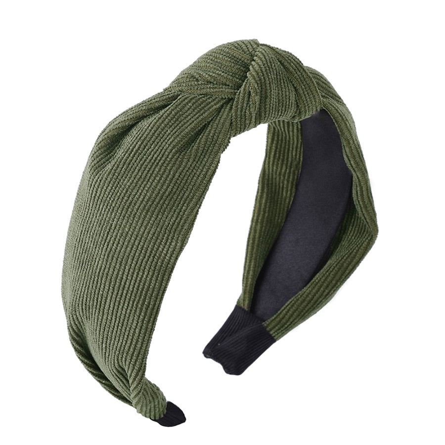 Haimeikang Solid Colors Hair Knotted Hair Band for Women Headbands Hairbands Headwear 2018 New Arrival