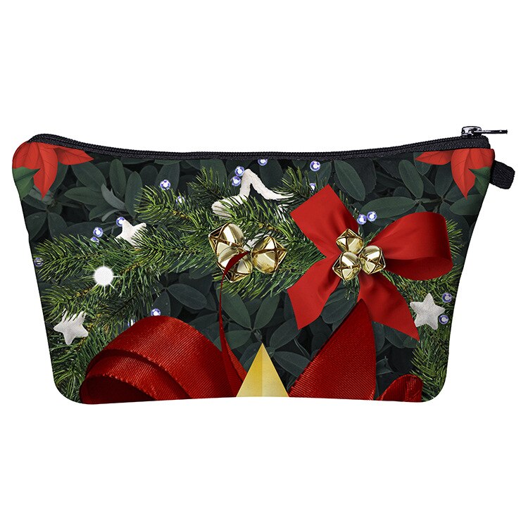 eTya Women Christmas Cosmetic Bag Travel Organizer Beauty Makeup Bag Fashion Women Brand Make Up Wash Pouch Toiletry Bags Case