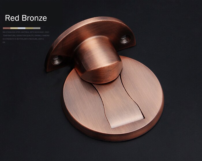 KAK-bouchon de porte en acier inoxydable 304 |, supports de porte cachés, attraper le sol, matériel de meuble de porte sans clou