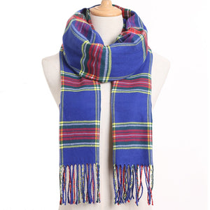 [VIANOSI] 2020 Plaid Winter Scarf Women Warm Foulard Solid Scarves Fashion Casual Scarfs Cashmere Bufandas Hombre
