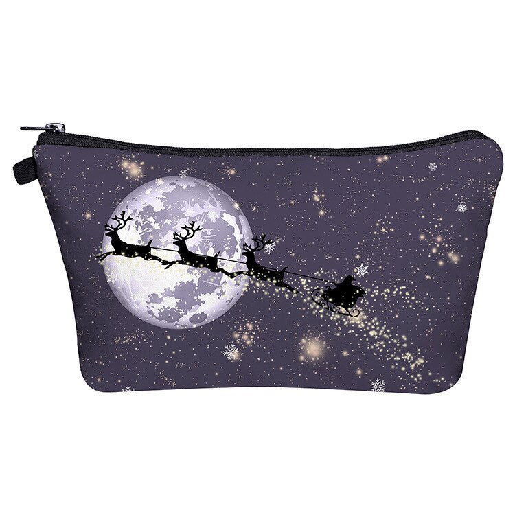 eTya Women Christmas Cosmetic Bag Travel Organizer Beauty Makeup Bag Fashion Women Brand Make Up Wash Pouch Toiletry Bags Case