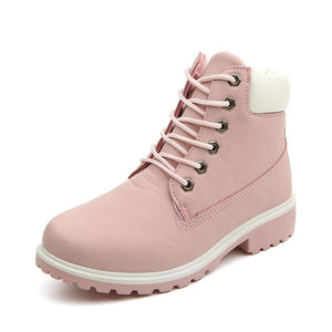 Winter Shoes Women Flat Heel Boots
