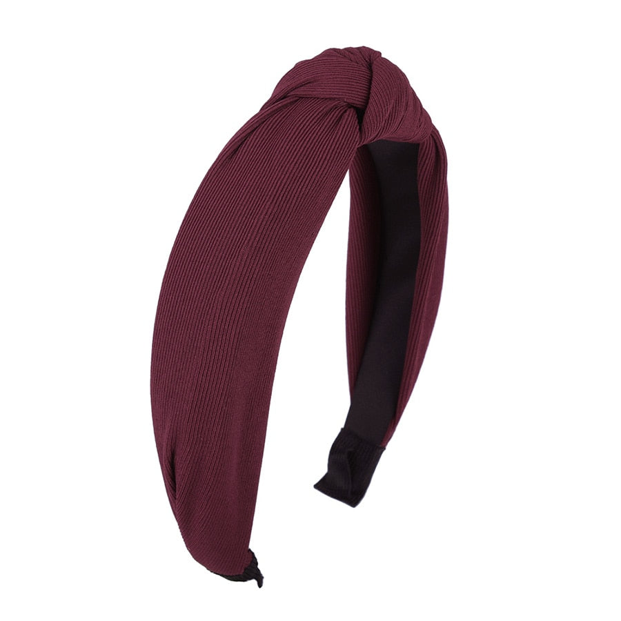 Haimeikang Solid Colors Hair Knotted Hair Band for Women Headbands Hairbands Headwear 2018 New Arrival