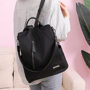 Women Anti-theft Backpack Waterproof Fabric Large Female Shoulder Bag Large Capacity Simple Style Casual Mochila Travel