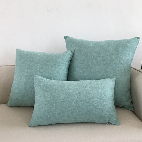 Solid sofa cushion cover 30x50/40x40/45x45/40x60/50x50/55x55/60x60cm decorative throw pillow case cover for car seat chair decor