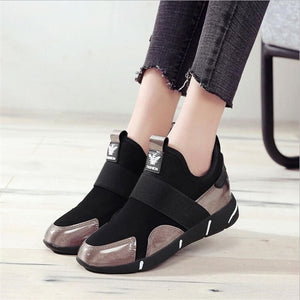 Women's sneakers shoes 2020 spring and autumn new elastic sets of feet casual shoes thick bottom breathable mesh women's shoes
