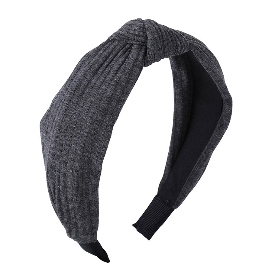 Haimeikang Solid Colors Hair Knotted Hair Band for Women Headbands Hairbands Headwear 2018 New Arrival