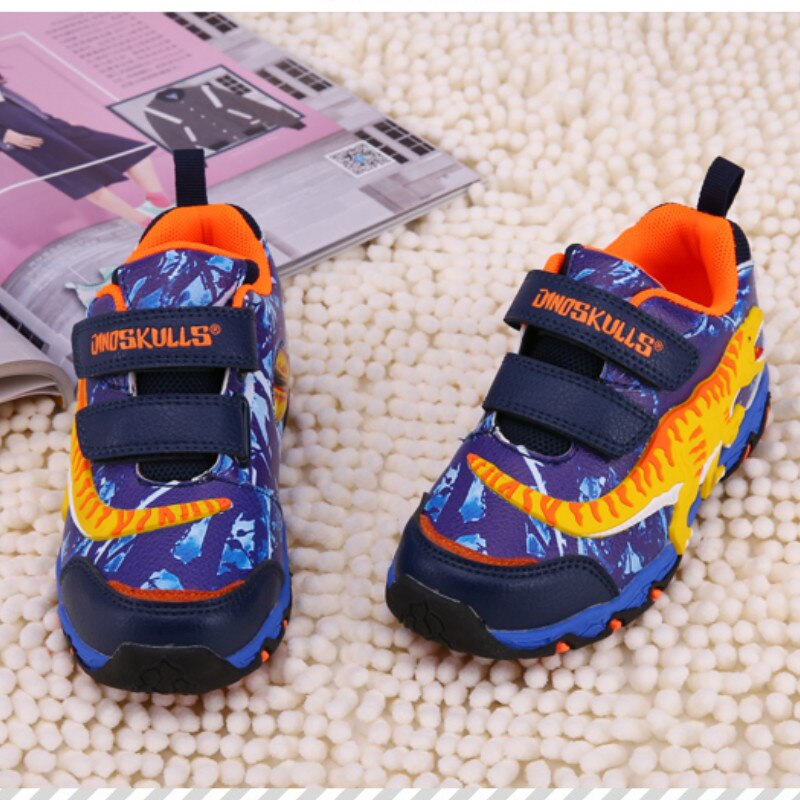 Dinoskulls Children's Shoes Boys' Dinosaur Shoes 2018 New Children's Boys Sports Shoes Shoes Kids Kids Designer Sneakers 27-34