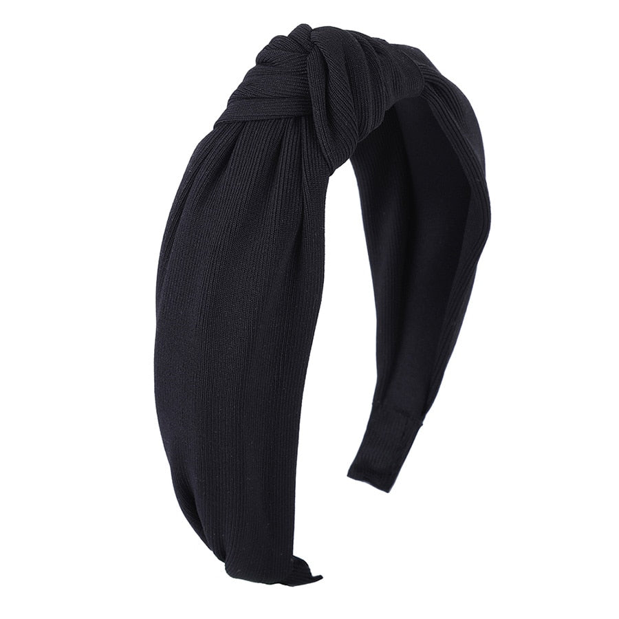 Haimeikang Solid Colors Hair Knotted Hair Band for Women Headbands Hairbands Headwear 2018 New Arrival