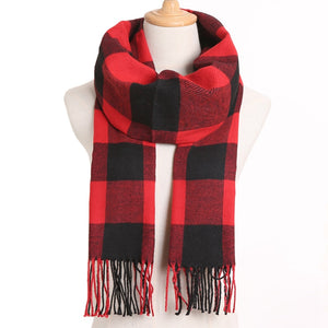 [VIANOSI] 2020 Plaid Winter Scarf Women Warm Foulard Solid Scarves Fashion Casual Scarfs Cashmere Bufandas Hombre