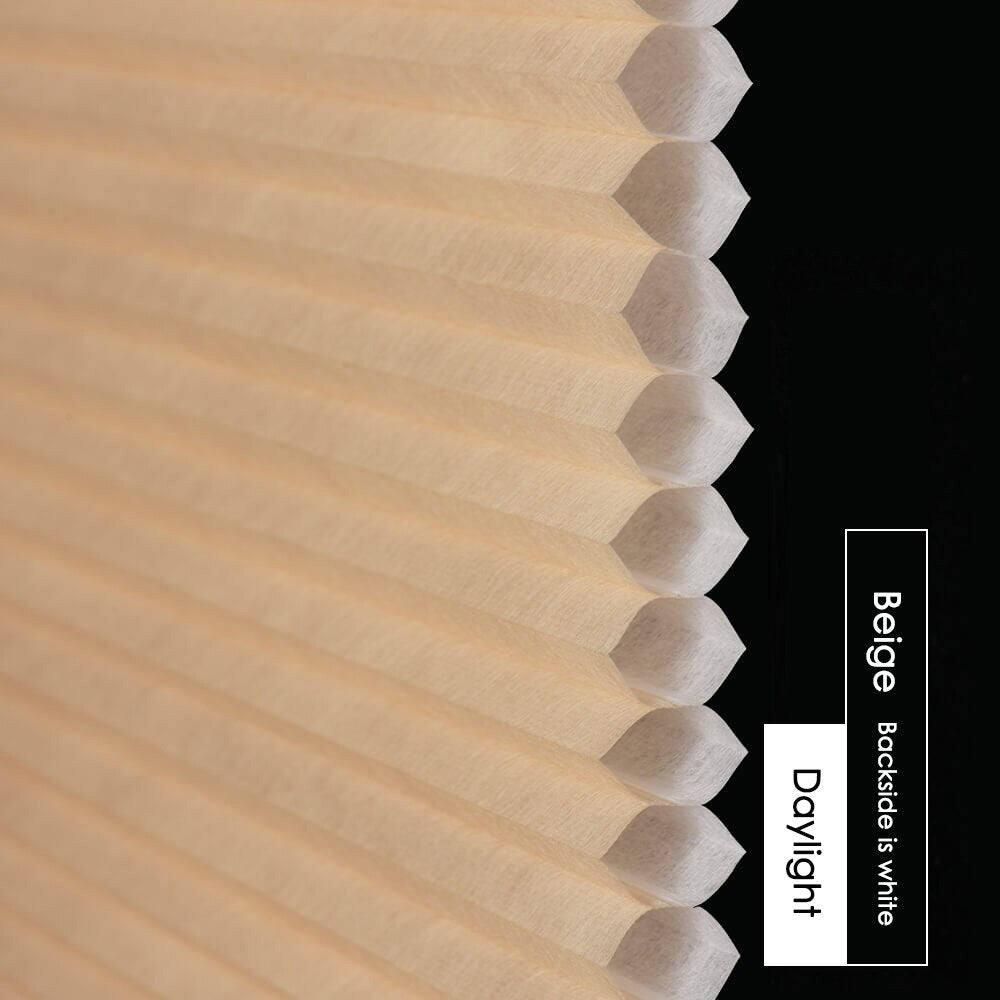 Made-to-Order Blackout Motorized Cellular Shades, Cordless Honeycomb blinds, Remote and Batteries Included