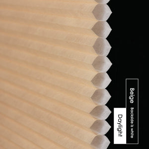 Made-to-Order Blackout Motorized Cellular Shades, Cordless Honeycomb blinds, Remote and Batteries Included