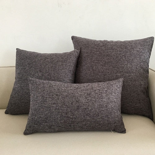 Solid sofa cushion cover 30x50/40x40/45x45/40x60/50x50/55x55/60x60cm decorative throw pillow case cover for car seat chair decor