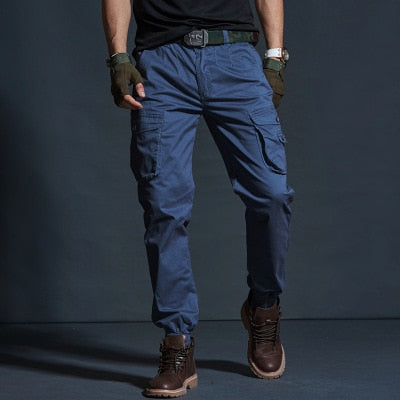 Haute qualité kaki pantalons décontractés hommes militaires tactiques Joggers Camouflage Cargo pantalon multi-poches mode noir armée pantalon