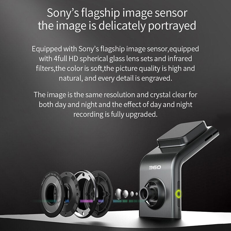 Xiaomi Mijia 360 Dash Camera APP Control 1080P Small Stature High Quality Image Remote Monitoring 4 Full F2.2 Chinese Version