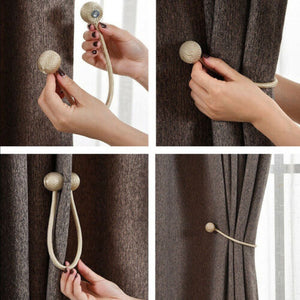 Rideau de boule magnétique perle 1 pièce | Pince à corde de liaison, dos de support, Clips de boucles, Accessoires Accessoires support de crochet, décorations de maison